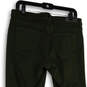 Womens Green Denim Dark Wash Stretch Pockets Skinny Leg Jeans Size 12 image number 4
