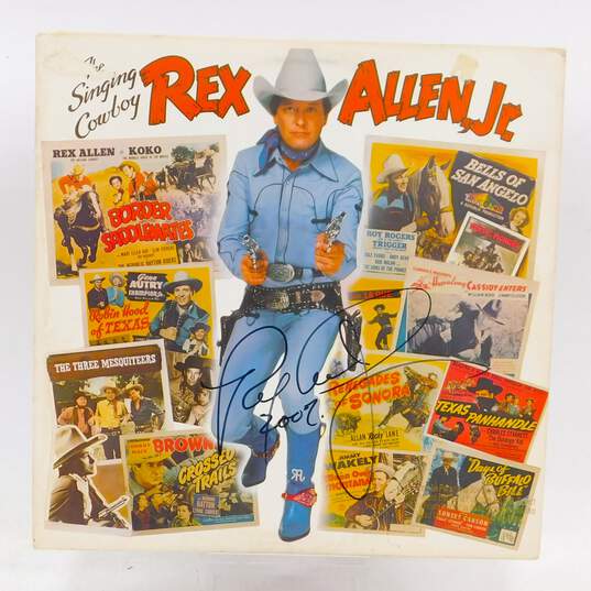 Rex Allen Jr Signed Autographed Vinyl Record image number 1