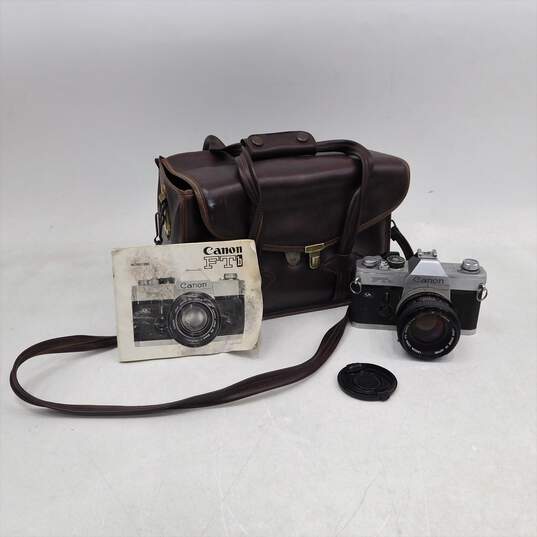 Canon AE-1 Program SLR 35mm Film Camera W/ Lenses Flash Manual Case Accessories image number 1
