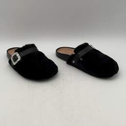 Kate Spade NY Womens Cici Black Faux Fur Slip On Flat Mule Shoes Size 7 alternative image