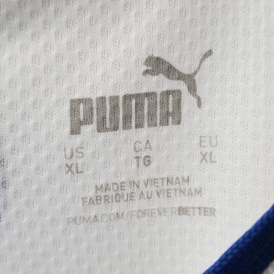 Puma White Jersey T-Shirt Athletic Size XL image number 3