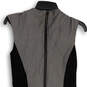 Womens Black Gray Colorblock Regular Fit V-Neck Short Bodycon Dress Size S image number 4