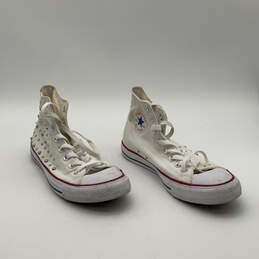 Womens Chuck Taylor All Star Hi 544882F White Lace-Up Sneaker Shoes Size 10 alternative image