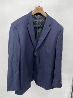 Mens Blue Wool Long Sleeve Blazer Pants 2 Piece Suit Set Sz 54 T-0297271-C alternative image
