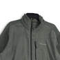 Mens Gray Heather Mock Neck Long Sleeve Full-Zip Fleece Jacket Size XXL image number 3