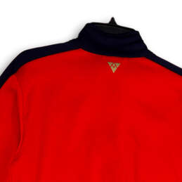 Womens Red Blue Long Sleeve Arsenal England Soccer Full Zip Jacket Size S alternative image