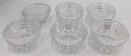 Vintage Anchor Hocking Manhattan Clear Depression Glass Bubble Footed Art Deco Sherbet Dessert Dishes