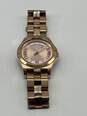 Authentic Womens Rose Gold Round Dial Stainless Steel Analog Wristwatch image number 5
