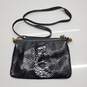 Marc by Marc Jacobs Black Croc Embossed Patent Leather Crossbody Bag AUTHENTICATED image number 2