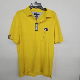 Yellow Short Sleeve Collared Shirt