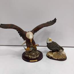 Bundle of 2 Assorted Eagle Figurines