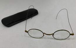 Antique Vintage SPA Wire Rim Eyeglasses Spectacles w/Case