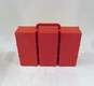 LEGO Red & Yellow Storage Bin Slide Case w/ LEGO Ikea Bygglek White Storage Box image number 5