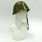 Vintage Cold War Era Bulgarian Army Steel Military Combat Helmet w/ Chin Strap image number 1