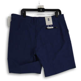 NWT Mens Blue Flat Front Pockets Stretch Athletic Chino Shorts Size 36W alternative image