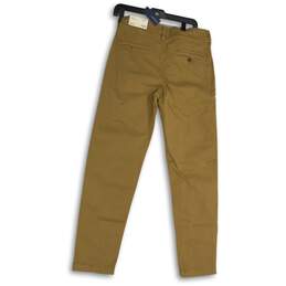 NWT American Eagle Mens Brown Slash Pocket Straight Leg Chino Pants Size 30/32 alternative image