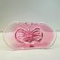 Art Glass Hand Crafted Table Top Centerpiece Pink Art Vase image number 6