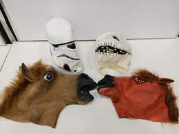 10pc Set of Assorted Halloween Masks alternative image
