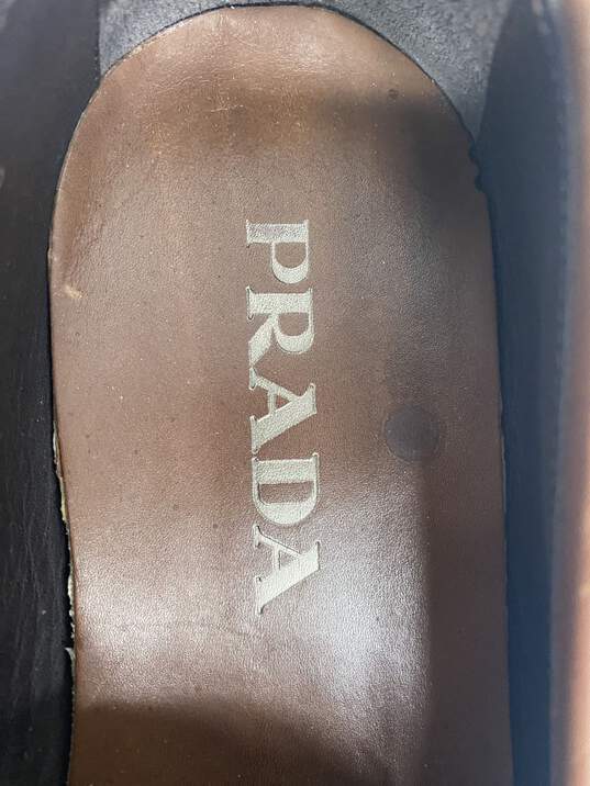 Prada Brown Loafer Casual Shoe Men 6 image number 9