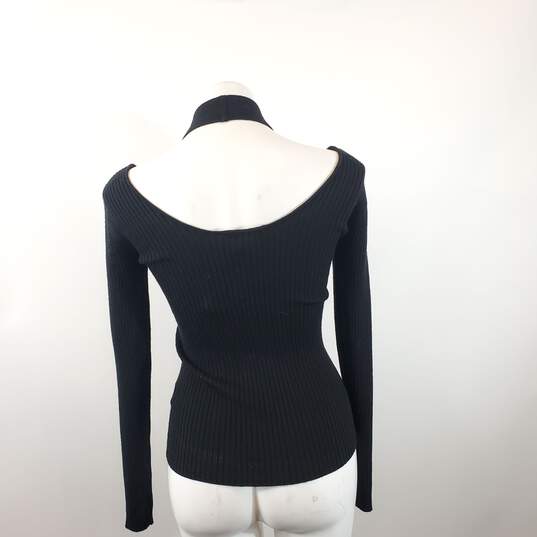 Catherine Malandrino Women Black Sweater Sz XS Nwt image number 2