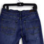 Womens Blue Denim Medium Wash Distressed Straight Leg Jeans Size 8 image number 4