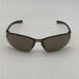 Womens TH8064 Tortoise Brown Rectangle Half Rim Wrap Designer Sunglasses image number 1