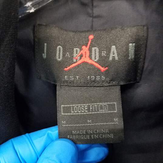 Jordan Black Loose Fit Full Zip Jacket MN Size M image number 3