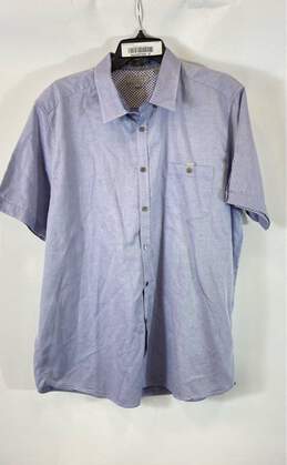 Ted Baker Blue Short Sleeve Shirt - Size 7