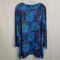 Soft Surroundings floral watercolor print lightweight knit sweater image number 2
