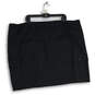 NWT Womens Black Flat Front Elastic Waist Pull-On Mini Skirt Size 3X image number 1