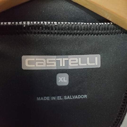 Castelli Traguardo Full Zip LS Black/White Jersey Men's XL NWT image number 3
