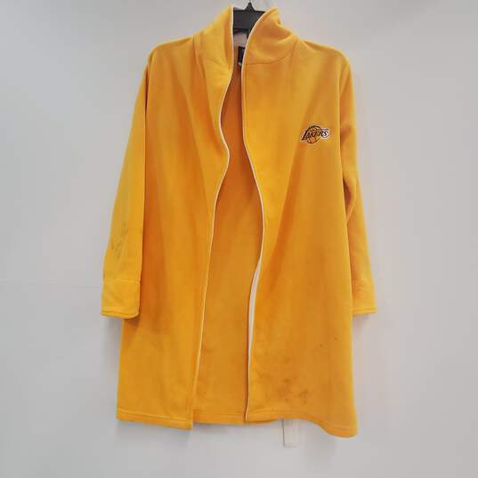 Los Angeles Lakers Men Yellow Robe Sz L image number 5