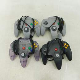 4 Nintendo 64 Controllers Untested