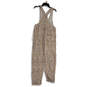 NWT Womens Brown Cheetah Print Sleeveless One-Piece Overall Size Small image number 2