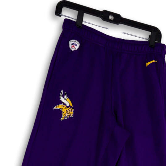 Womens Purple NFL Minnesota Vikings Therma-Fit Football Sweatpants Size S image number 3
