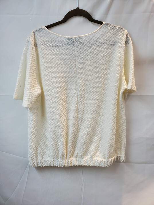 Anthropologie Sunday in Brooklyn Short Sleeve Pullover V-Neck Shirt Size L NWT image number 2