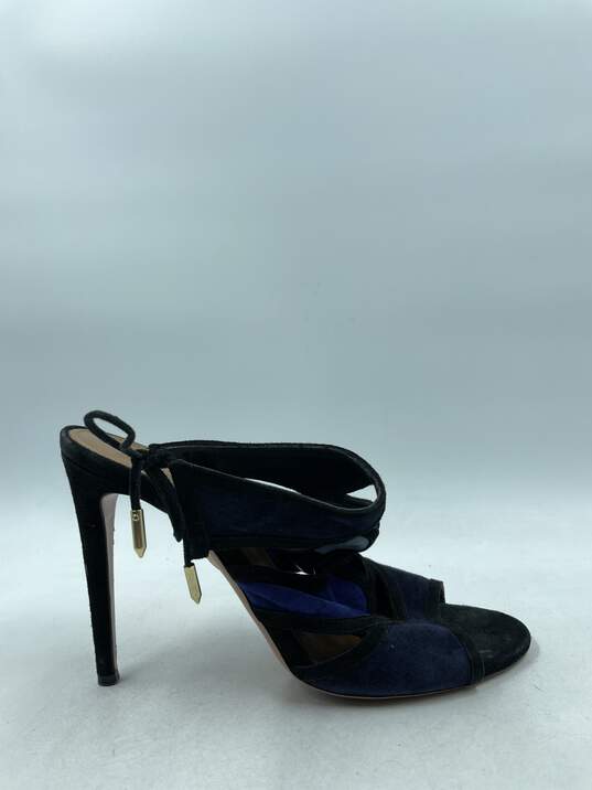 Authentic Aquazzura Blue Cut-Out Sandals W 10 image number 1