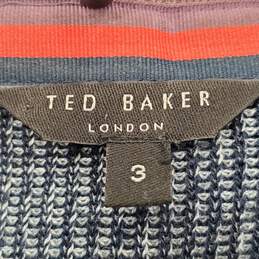 Ted Baker Women Blue Sweater SZ 3