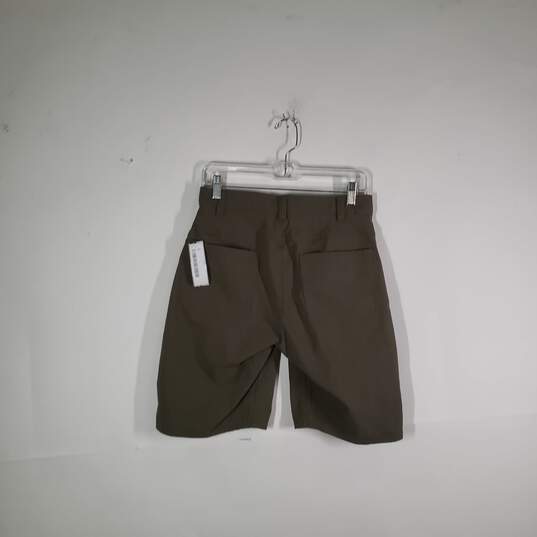 Mens Regular Fit Flat Front Slash Pockets Chino Shorts Size 30 image number 2