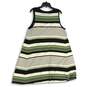 NWT Womens Multicolor Striped Round Neck Sleeveless Tank Dress Size XL image number 2
