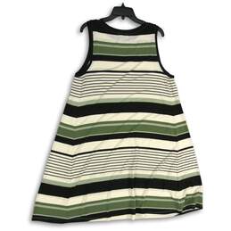 NWT Womens Multicolor Striped Round Neck Sleeveless Tank Dress Size XL alternative image