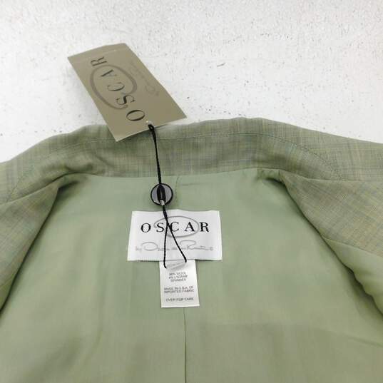 Oscar De La Renta Keylime Green Women’s Blazer Size 10 NWT with COA image number 10