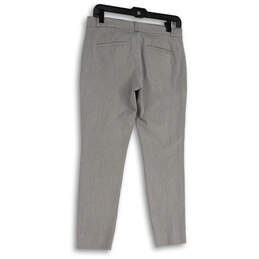 Womens Gray Flat Front Pockets Straight Leg Regular Fit Dress Pants Size 4 alternative image