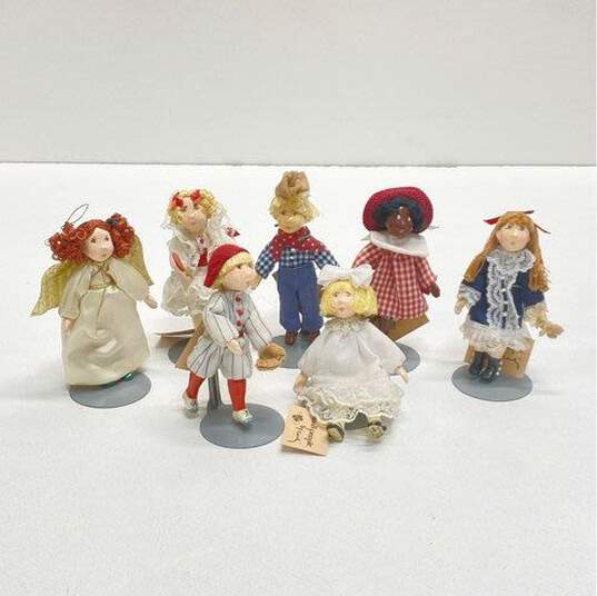 Small People By Cecily 7 Hand Crafted Decorative Home Figurine Designer Dolls image number 1