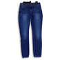 Womens Blue Denim Medium Wash Mid Rise Stretch Skinny Jeans Size 26 image number 1