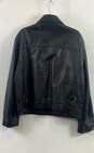 DKNY Men's Black Leather Jacket - Size X Large image number 2