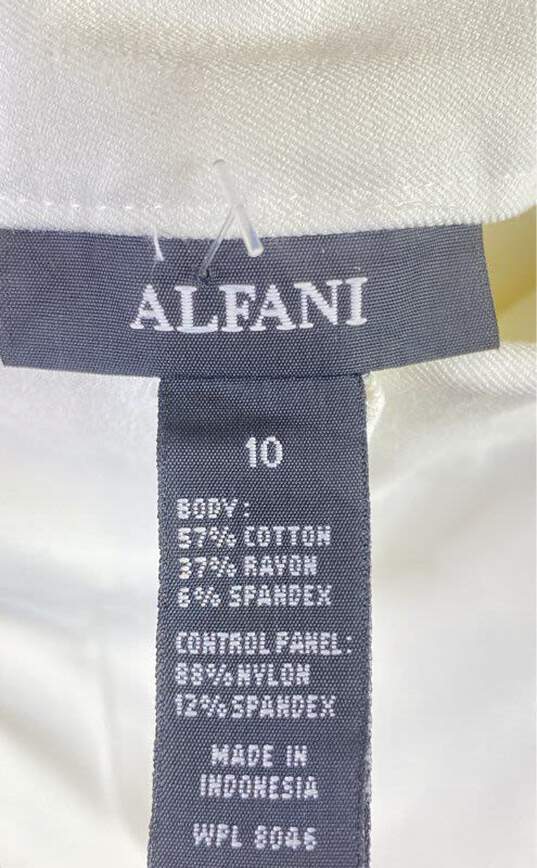 Alfani Women White Slim Leg Dress Pants Sz 10 image number 3