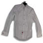NWT Mens White Long Sleeve Slim Fit Collared Button-Up Shirt 14.5 32/33 image number 1