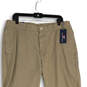 NWT Mens Khaki Flat Front Slash Pocket Straight Leg Chino Pants Size 36x32 image number 3
