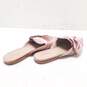 Aldo Velvet Pointed Toe Mule Flats Pink 7 image number 3